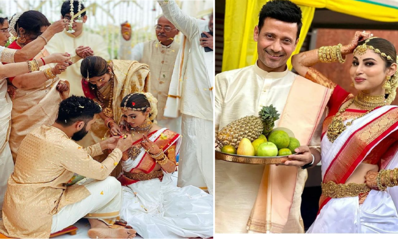 बंगाली ब्राइडल बनी मौनी रॉय की शादी की तस्वीरें हुईं वायरल